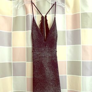 Dress blue and silver sparkles